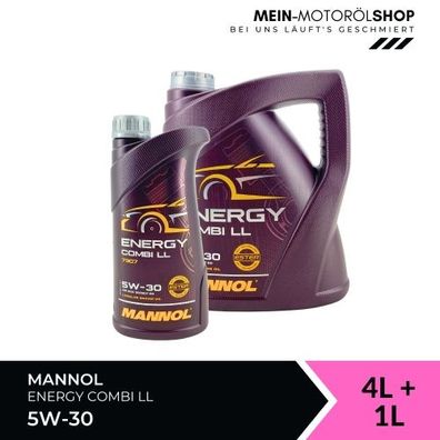 Mannol Energy Combi LL 5W-30 4 + 1 Liter