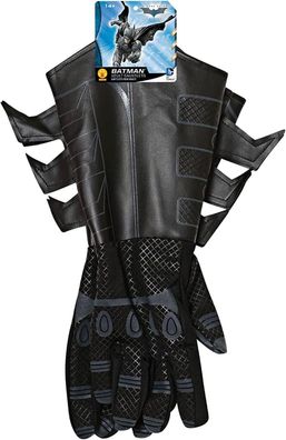 Rubies 30738 Batman Handschuhe, DC The Dark Knight, Stulpenhandschuhe