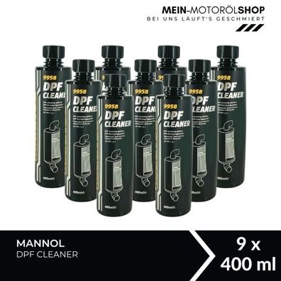 Mannol DPF Cleaner Diesel-Kraftstoffadditiv 9x400 ML