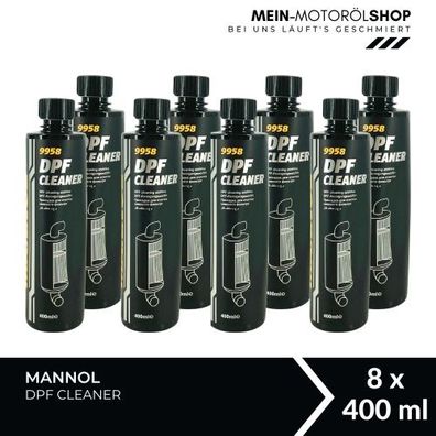 Mannol DPF Cleaner Diesel-Kraftstoffadditiv 8x400 ML