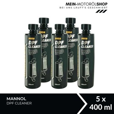 Mannol DPF Cleaner Diesel-Kraftstoffadditiv 5x400 ML