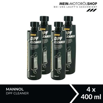 Mannol DPF Cleaner Diesel-Kraftstoffadditiv 4x400 ML