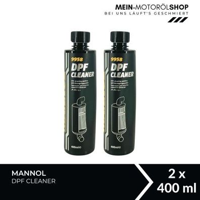 Mannol DPF Cleaner Diesel-Kraftstoffadditiv 2x400 ML