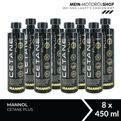 Mannol Cetane Plus Dieseladditiv 8x450 ML