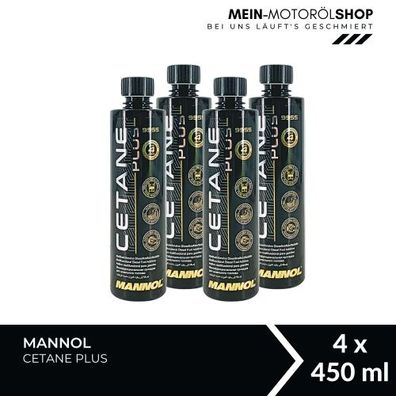 Mannol Cetane Plus Dieseladditiv 4x450 ML