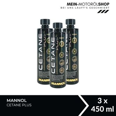 Mannol Cetane Plus Dieseladditiv 3x450 ML