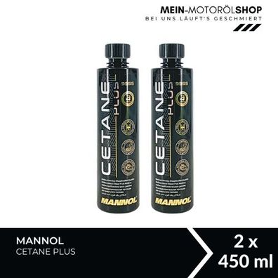 Mannol Cetane Plus Dieseladditiv 2x450 ML