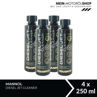 Mannol Diesel Jet Cleaner Einspritzdüsenreiniger 4x250 ML