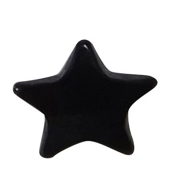 DERMAL ANCHOR Aufsatz - STERN - Schwarz - GOTHIC - 3mm bis 5mm - Inkgrafix®