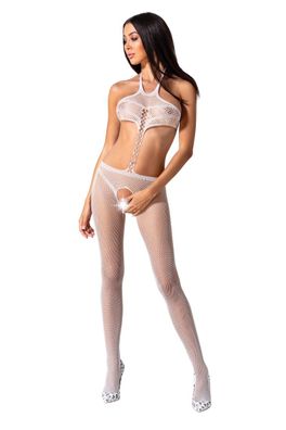 weißer ouvert Bodystocking BS080 von Passion