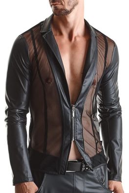 Herren Jacke RMDaniele001 schwarz von Regnes Fetish Planet