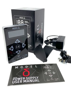 INKgrafiX® AVA Netzteil -Schwarz/ Silber- TATTOO-NETZTEIL Tattoo Power Supply DE