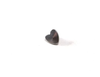 DERMAL ANCHOR - Microdermal Aufsatz - HERZ heart - Stahl 316l- 3mm - Inkgrafix®