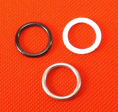 Segmentring - SILBER, WEIß, Schwarz - 1,2mm o. 1,6mm - Inkgrafix® - NEU