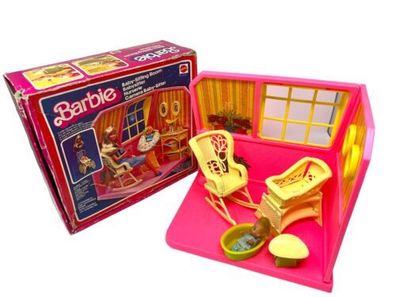 BARBIE 1977 - Baby Sitting Room Nr.2170 mit Karton - MATTEL - INKgrafiX TOYS A52