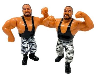 Bushwhackers LUKE - HASBRO WWF Action Vintage Wrestler WWE WCW - INKgrafiX TOYS