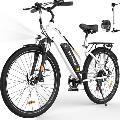 28-Zoll-City-E-Bike mit austauschbarem 36-V-12-Ah-Akku, 250-W-Motor und 7 Gänge