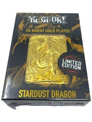 Yu-Gi-Oh! Replik Karte Stardust Dragon (Echt vergoldet!) lim. INKgrafiX TOYS TN