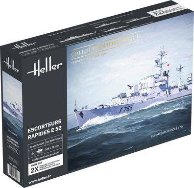 Heller Excorteurs Rapides E 52 in 1:400 1000810940 Glow2B 81094 Bausatz Schiff