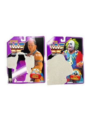 2x Backcard DOINK Tatanka - HASBRO WWF Wrestler WWE WCW 1993 - INKgrafiX TOYS