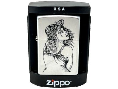 ZIPPO® - TATTOO Motiv - GIRL - graviert - Feuerzeug Lighter BenzinINKgrafiX®