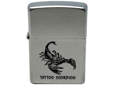 ZIPPO® TATTOO Motiv - Skorpion - graviert - Feuerzeug Lighter Benzin INKgrafiX®