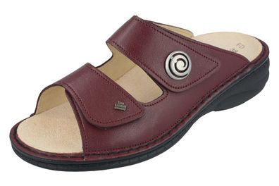 FINN Comfort Colina Damen Pantolette rot bordo Nube Glattleder