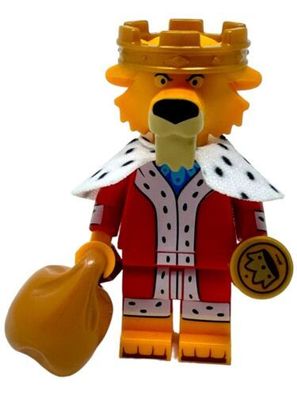 Prince John Robin Hood LEGO Minifigur mit Umhang U. Sack- INKgrafiX TOYS A257