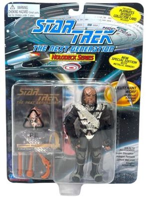 STAR TREK WORF Holodeck -metallic MOC NEU Playmates 1995- INKgrafiX TOYS - A129