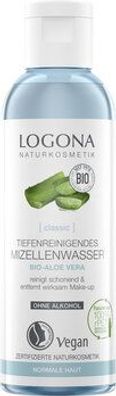 Logona 6x Classic Tiefenreinigendes Mizellenwasser Bio-Aloe Vera 125ml