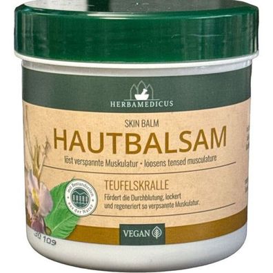 2x250ml Herbamedicus Vegan Hautbalsam Teufelskralle Verspannung