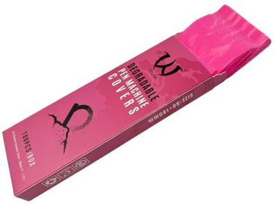 100 AVA TATTOO PEN Cover - SCHUTZ 60x180mm biologisch abbaubar PINK INKgrafiX