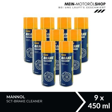 Mannol Brake Cleaner / Bremsenreiniger 9x450 ML