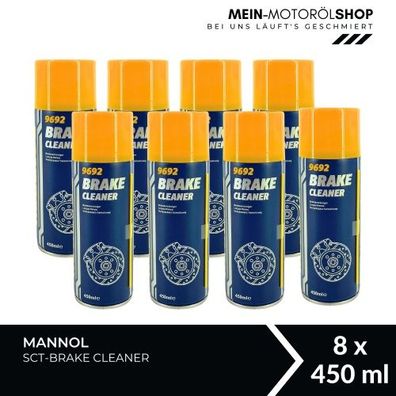 Mannol Brake Cleaner / Bremsenreiniger 8x450 ML