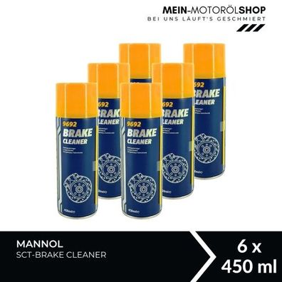 Mannol Brake Cleaner / Bremsenreiniger 6x450 ML