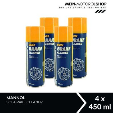 Mannol Brake Cleaner / Bremsenreiniger 4x450 ML