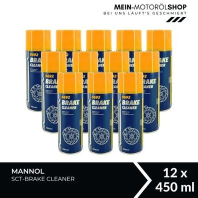 Mannol Brake Cleaner / Bremsenreiniger 12x450 ML