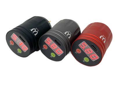 INKgrafiX® AVA Akku Netzteil W5 -Rot- TATTOO-NETZTEIL Wireless Power Supply DE