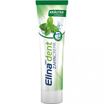 2St. Zahncreme Elina 100ml Kräuter ohne Fluorid