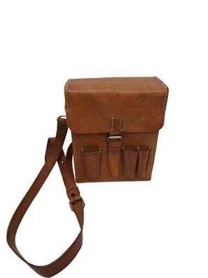 Vintage Ledertasche H 25cm x B 20cm x T 10cm Schultertasche Tasche