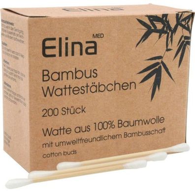 600 Wattestäbchen Bambusstäbchen Ohrenstäbchen Baumwolle