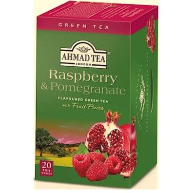 Ahmad Tea Green Himbeere/ Granatapfel 20 Btl. x2g