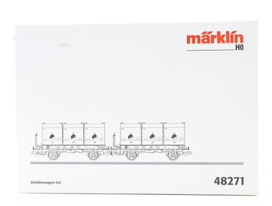 Märklin H0 46823 Güterwagenset Behälterwagen-Set 2-tlg. DB