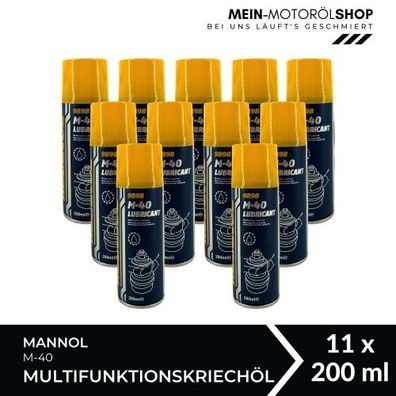 Mannol M-40 Lubricant Multifunktionskriechöl Universalöl 11x200 ML