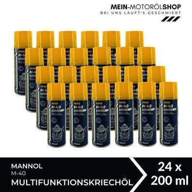 Mannol M-40 Lubricant Multifunktionskriechöl Universalöl 24x200 ML