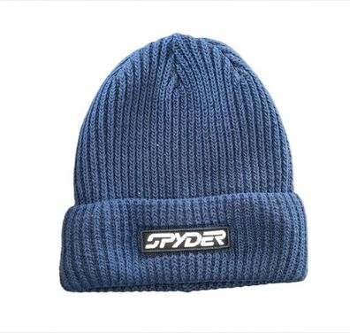 Spyder Groomers Strickmütze für Herren - Einheitsgröße - NEU - Farbe blau