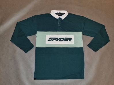 Spyder Herren Rugby Shirt - Gr L - NEU - ArtNr 38A055314 - grün