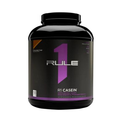 Rule1 R1 Casein Protein (4lbs) Chocolate Fudge