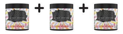 3 x Applied Nutrition ABE Pre-Workout (30 Serv) Swizzels Love Hearts