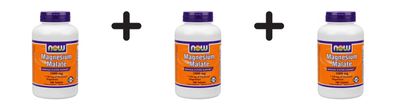 3 x Now Foods Magnesium Malate 1000mg (180 tabs)